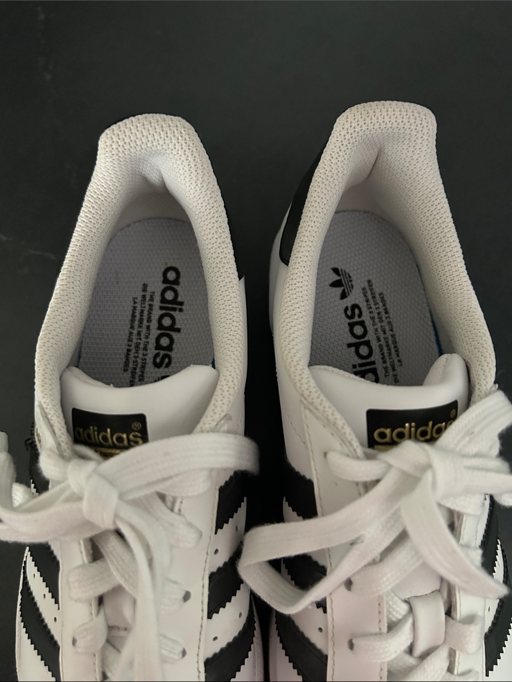 adidas SUPERSTAR White & Black Classic Sneakers - Picture 5 of 6